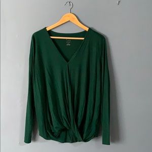 A new day Green Crossover Long-Sleeve